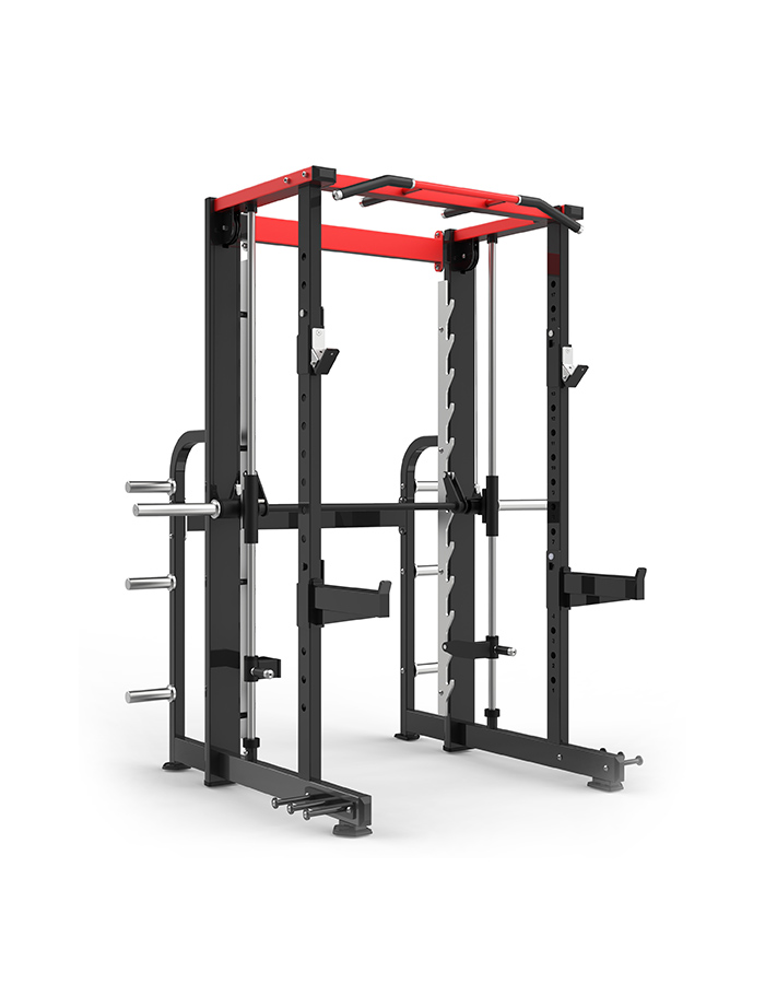Smith with Power Rack with Counter Weight - HS 1027B - Into Wellness